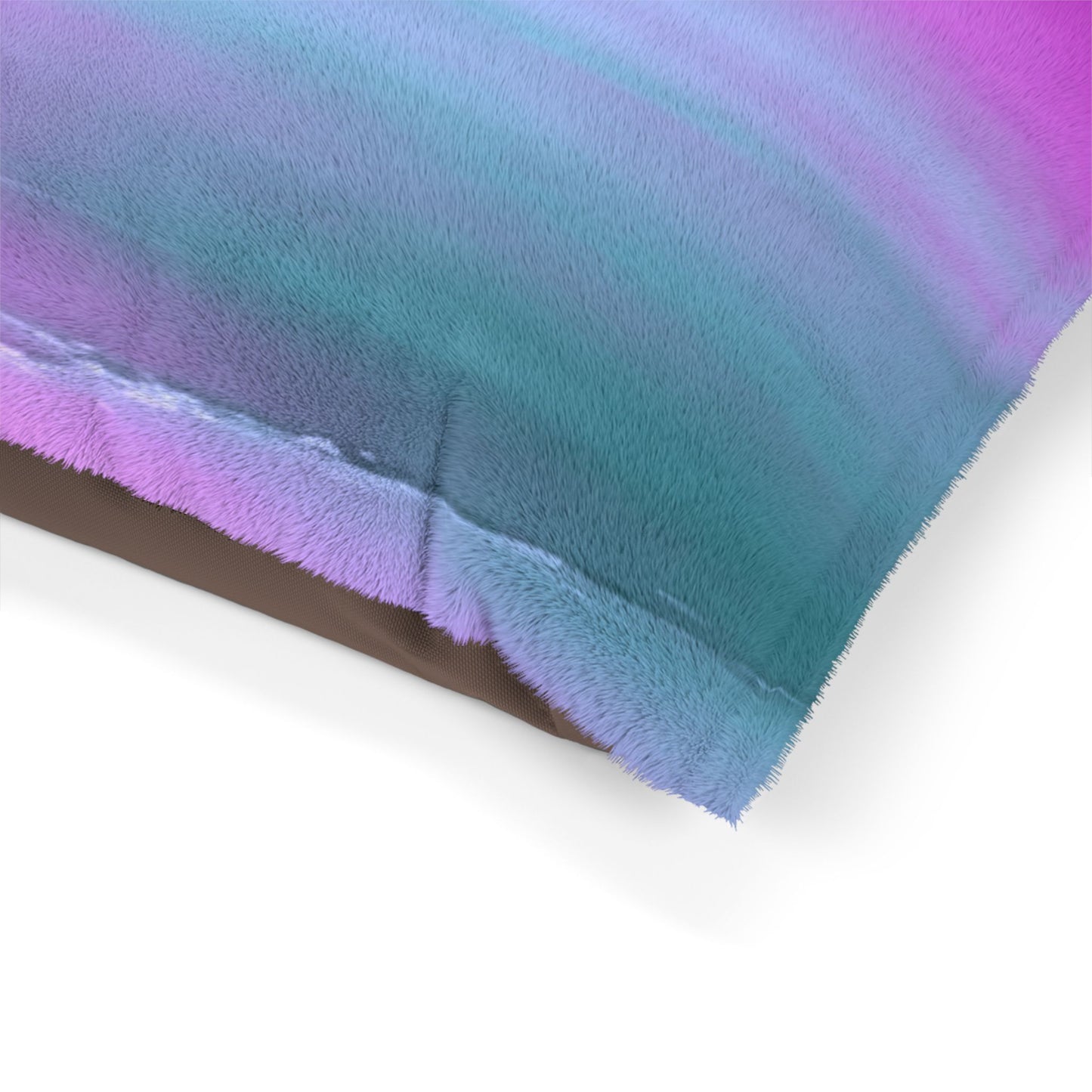 Dark Blue Green Sea Purple Fog 28" × 18" Pet Bed