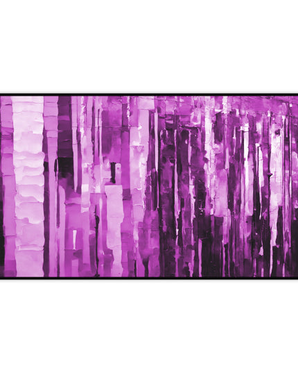 Striped Powder Lavender 12" x 22" Desk Mat