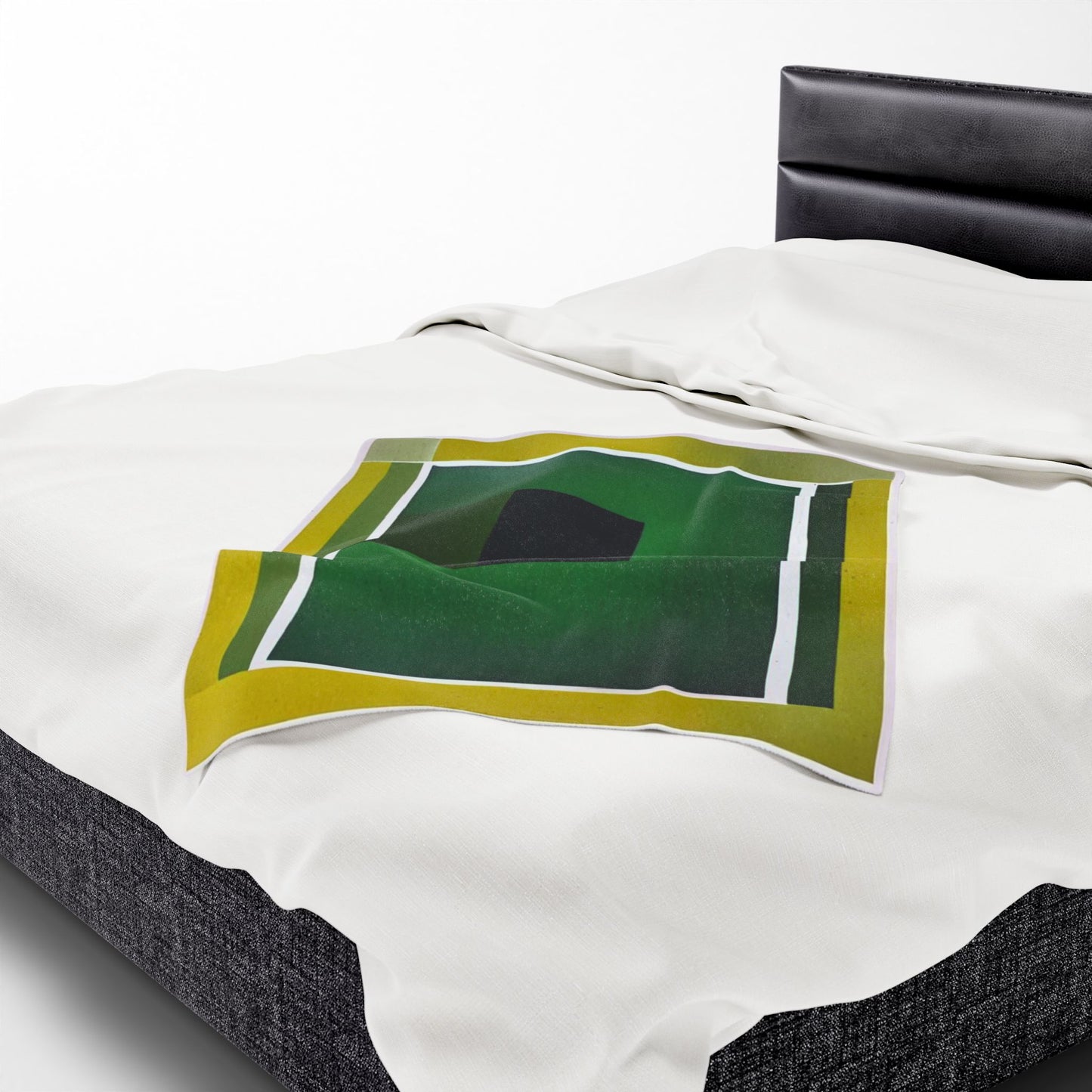 Alpha Shadow Velveteen Plush Blanket, 30" x 40"