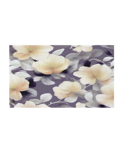 White Blush Floral Bunch Outdoor Rug, 36" x 60"