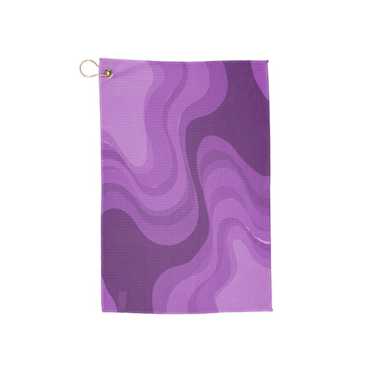 Wavey Purple Wavey 16" x 24" Golf Towel