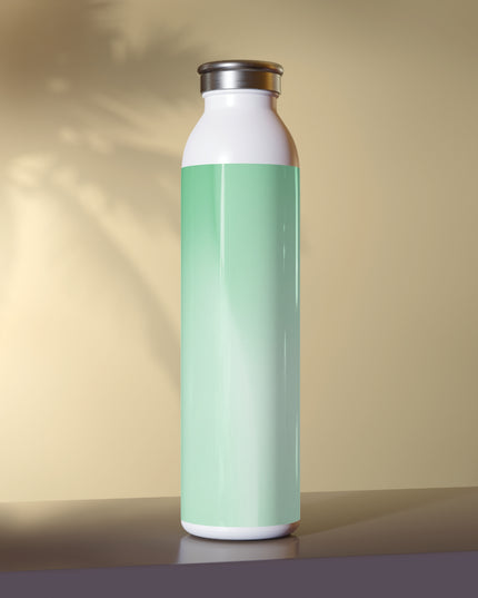 Mint Fade Slim Water Bottle, 20 oz White