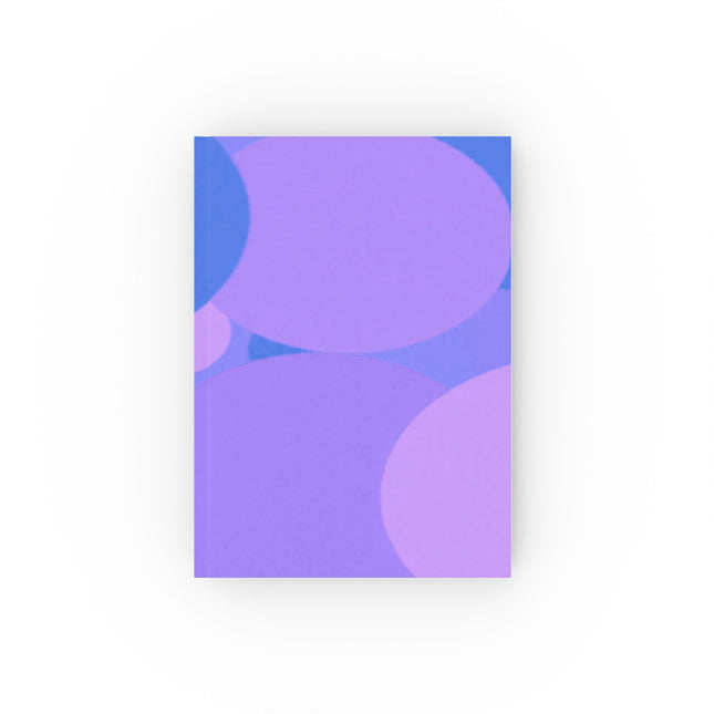 Pastel Purple Family Patches 5.2" x 7.4" Hard Backed Journal with 128 blank pages