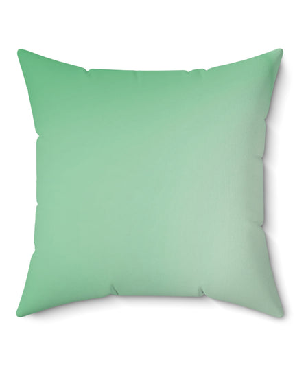 Mint Fade 20" x 20" Faux Suede Square Pillow