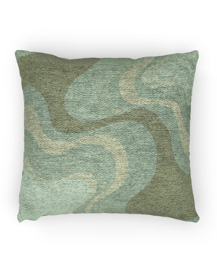 Greenie Meanie Wavey Woven Pillow, 17" x 18"