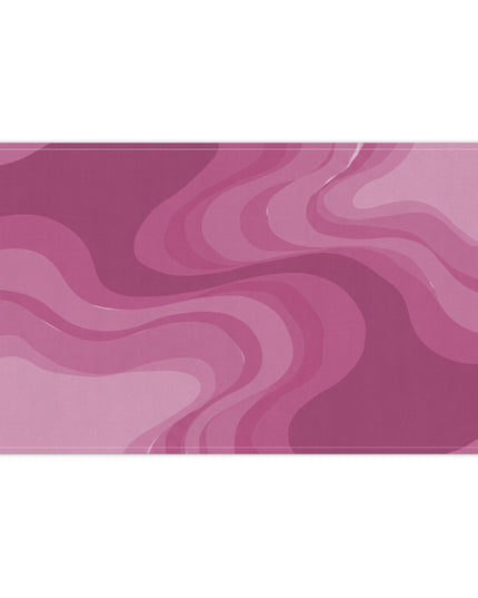Pinky Mauve Wavey Tea Towels (cotton, poly), 18" x "30