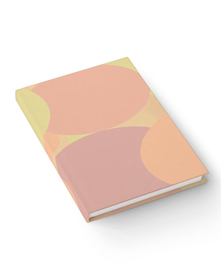 Pastel Hot Peach Patches 5" x 7" Journal - 128 Blank pages
