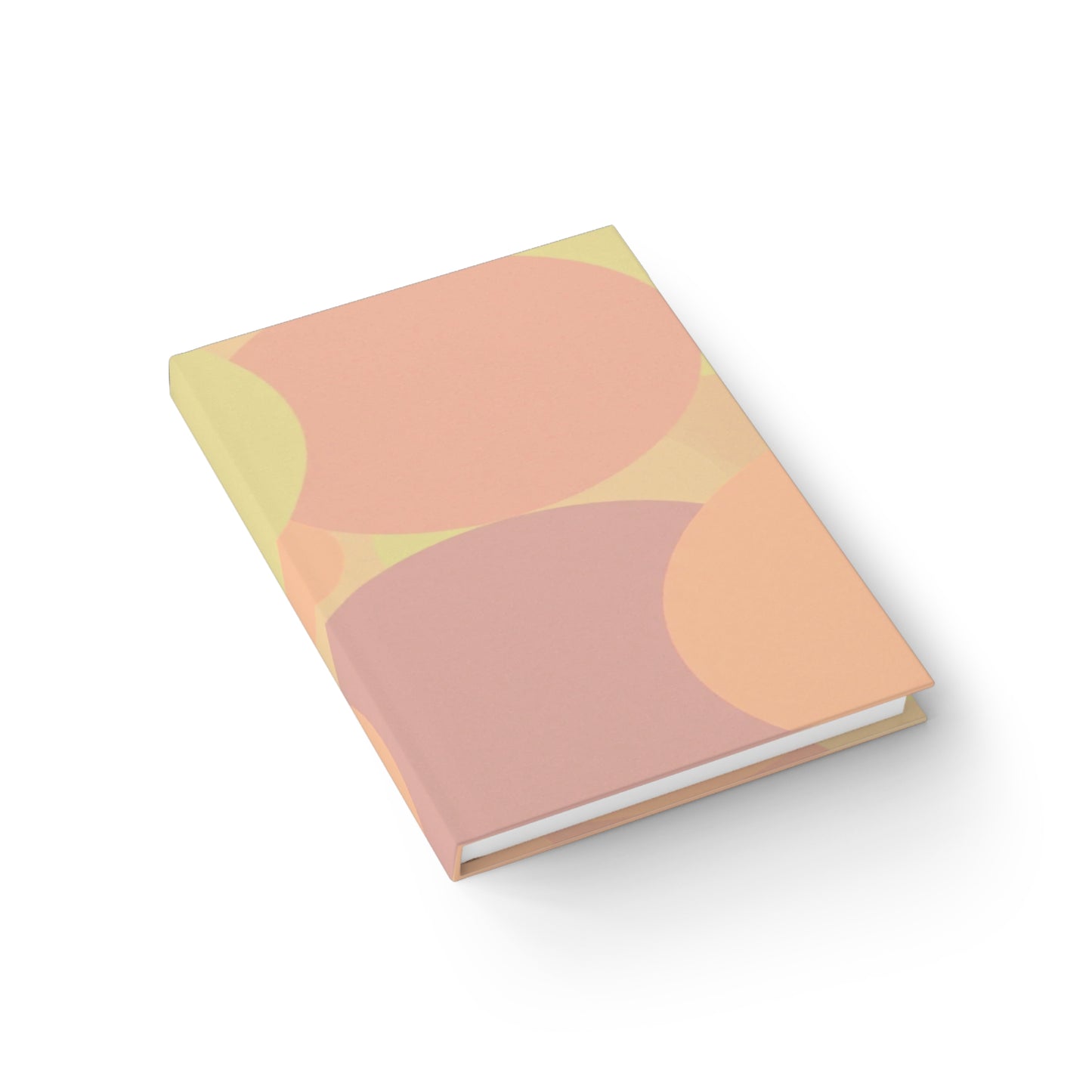 Pastel Hot Peach Patches 5" x 7" Journal - 128 Blank pages