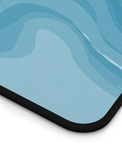 Sky Blue Wavey 12" x 18" Desk Mat