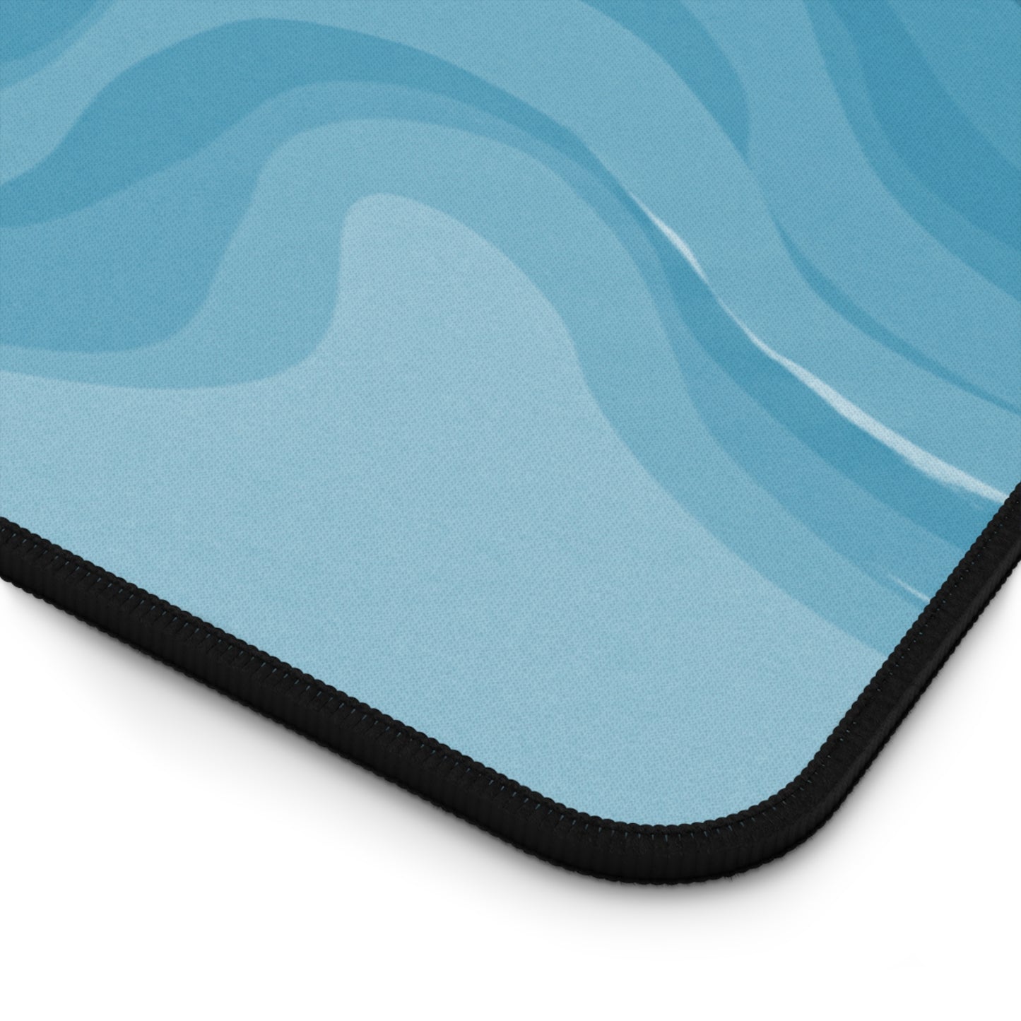 Sky Blue Wavey 12" x 18" Desk Mat