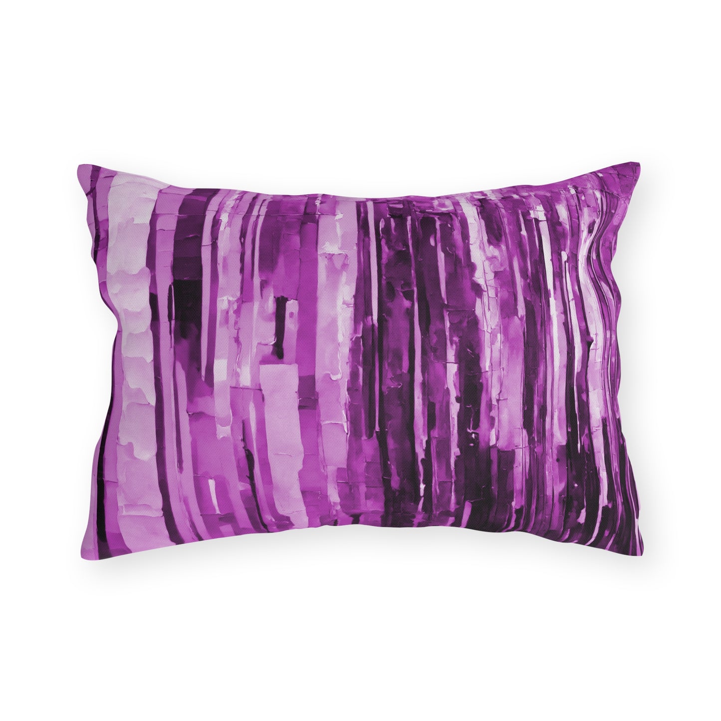 Striped Powder Lavender 20" x 14" Outdoor Pillow