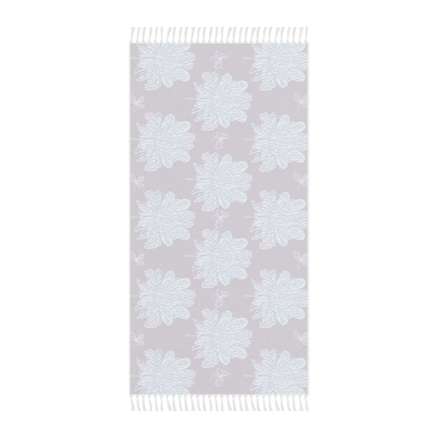 Copy of Blue Floral Butterflies 38" × 81" Boho Beach Cloth