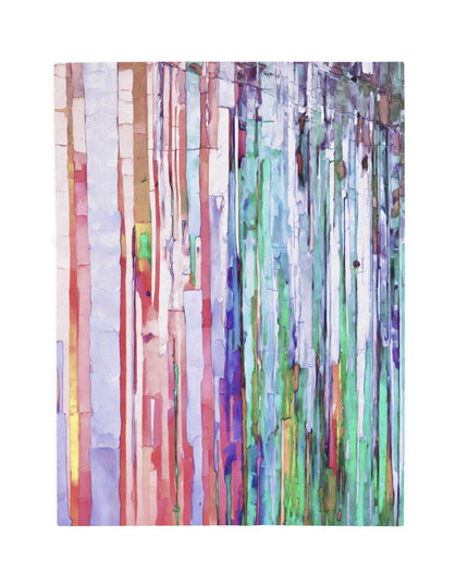 Striped Pastels Velveteen Plush Blanket, 30" x 40"