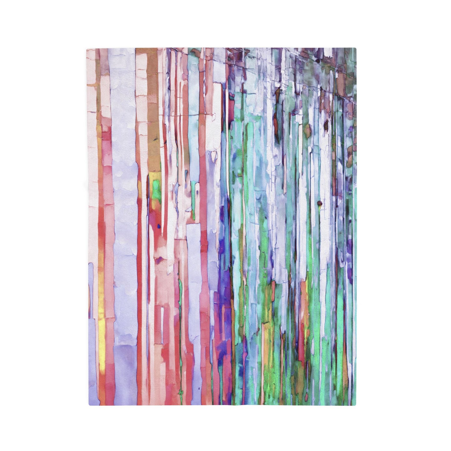 Striped Pastels Velveteen Plush Blanket, 30" x 40"