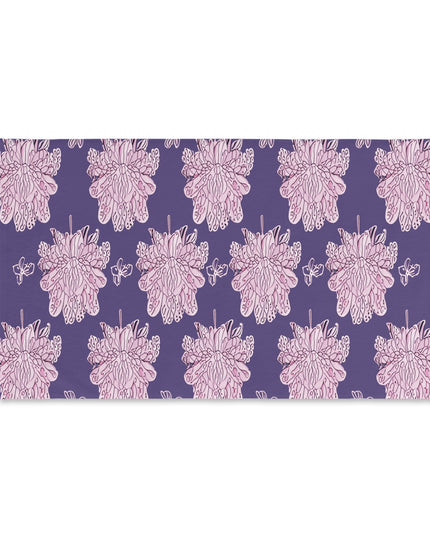 Magenta Floral Butterflies Hand Towel, 16" x 28"