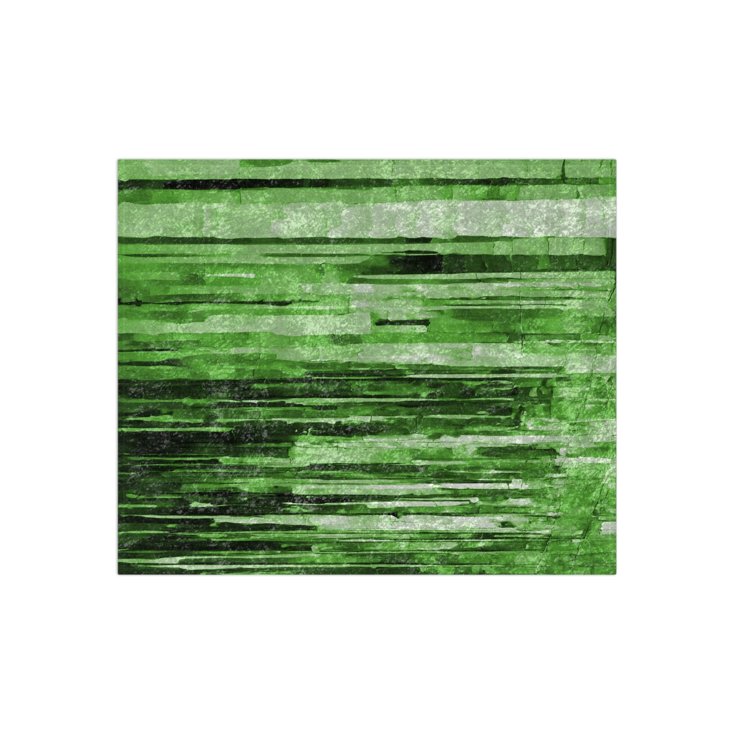 Striped Mint Pastel 50" x 60" Crushed Velvet Blanket