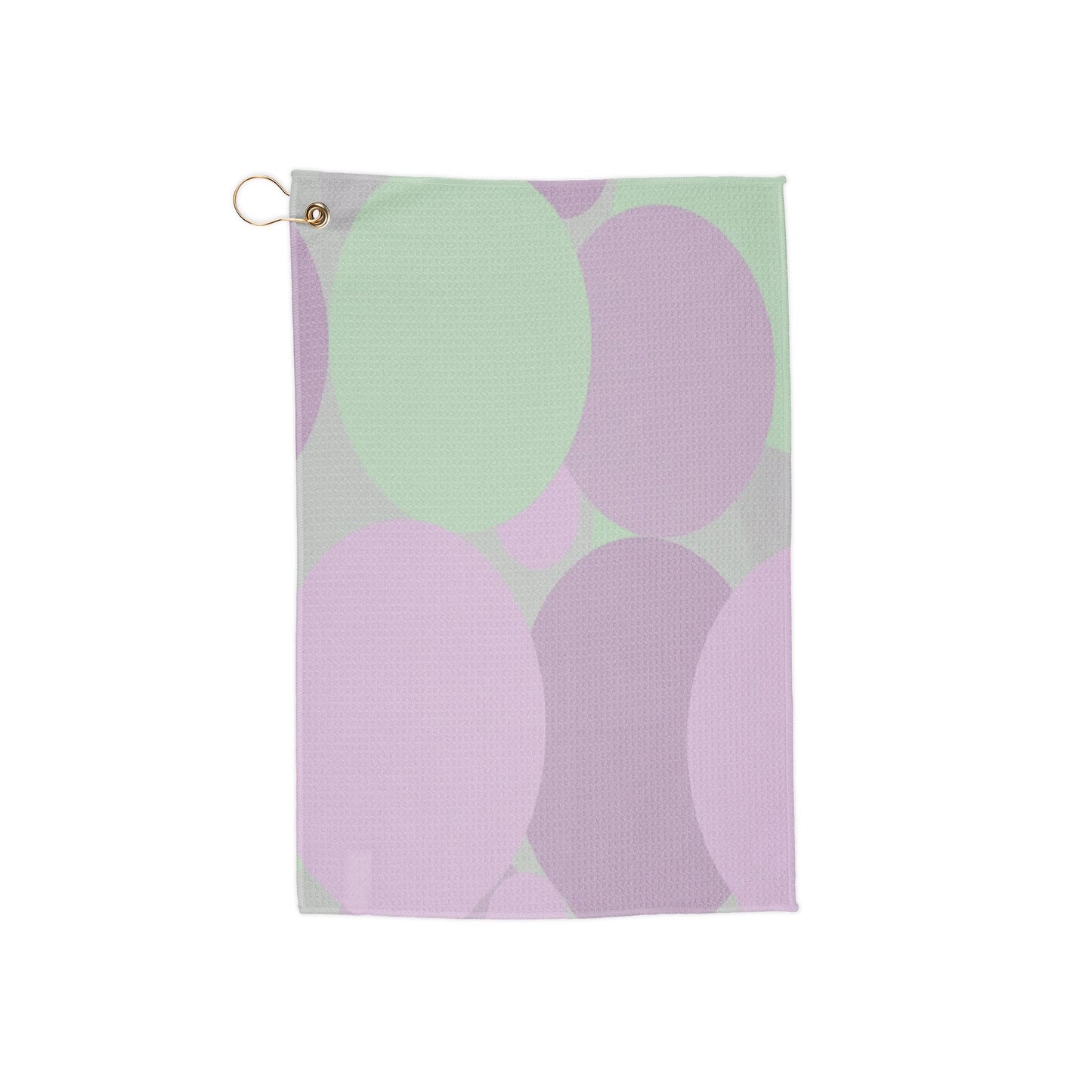 Pastel Lavender Purple and Soft Green Patches 16" x 24" Golf Towel