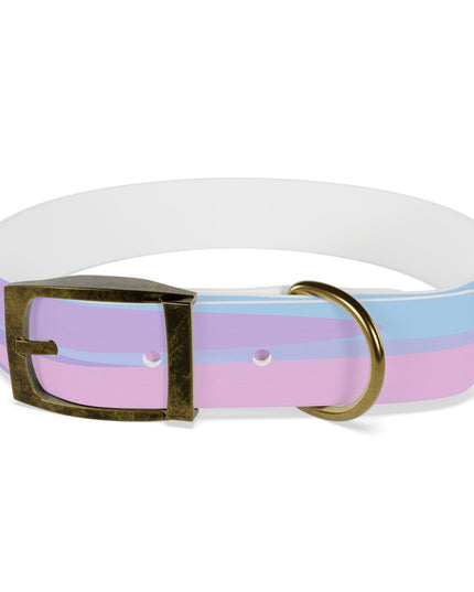 Pastel Purple and Mauve Patches Medium Dog Collar