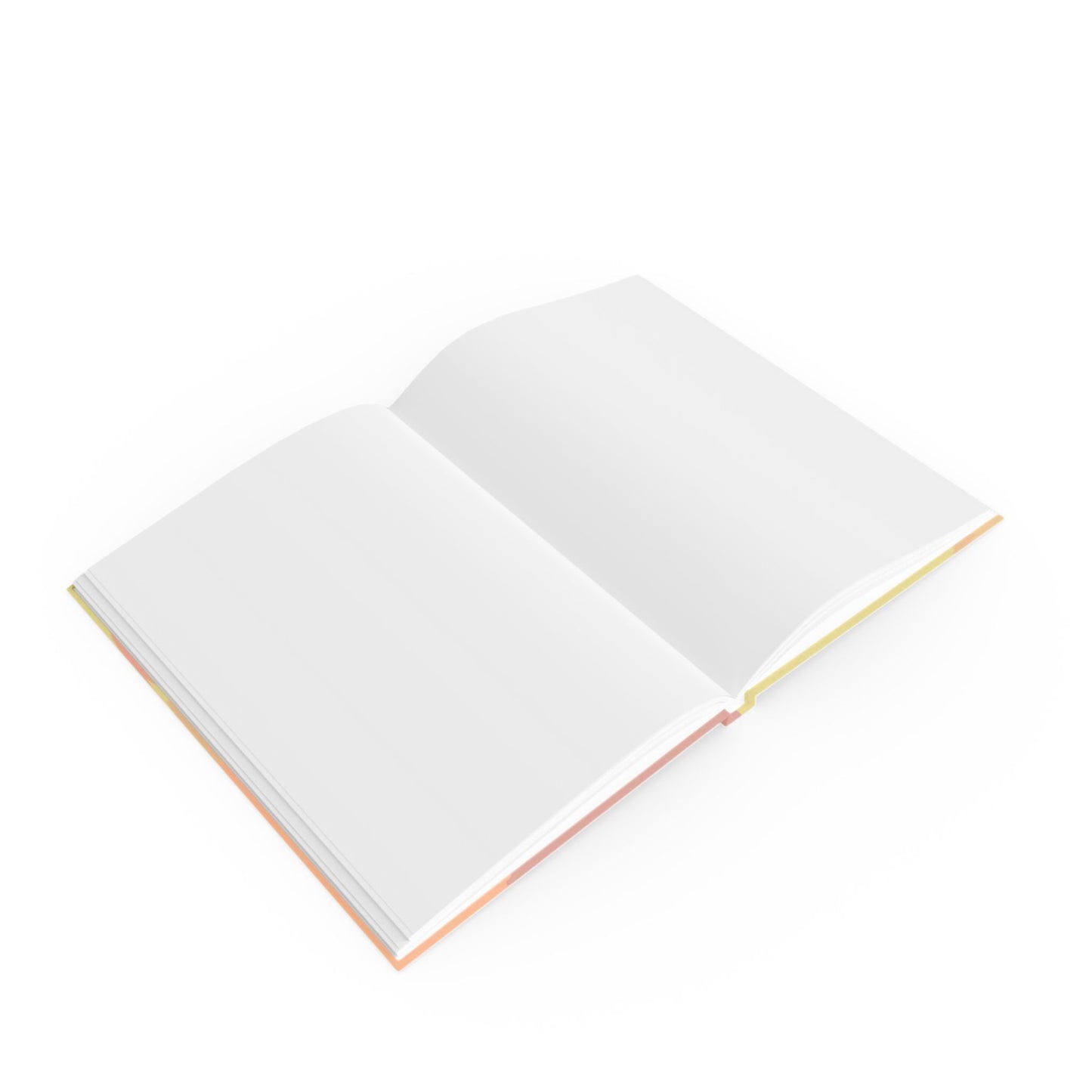 Pastel Hot Peach Patches 5.2" x 7.4" Hard Backed Journal with 128 blank pages