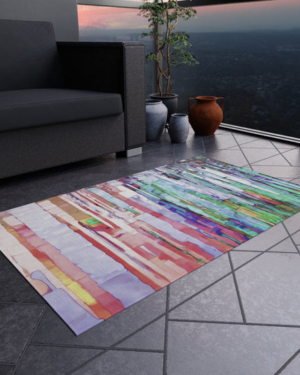Striped Pastels 36" x 60" Outdoor Rug