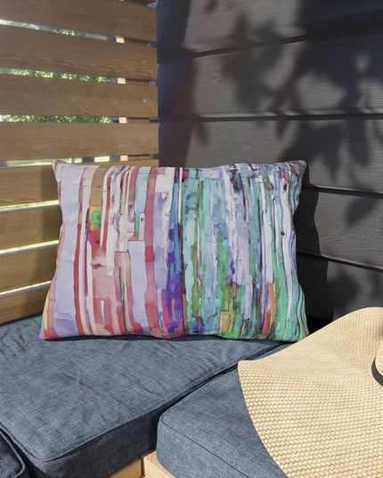 Striped Pastels 20" x 14" Outdoor Pillow