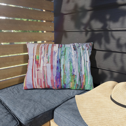Striped Pastels 20" x 14" Outdoor Pillow