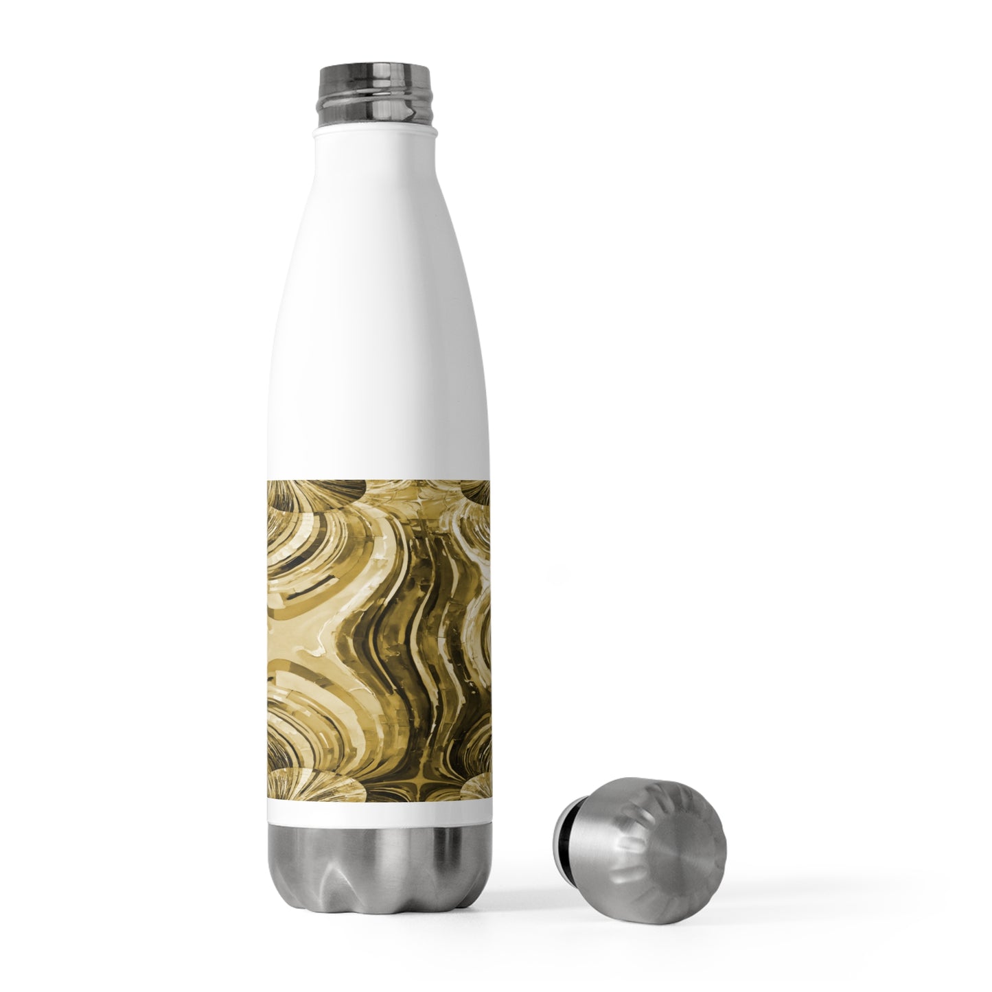 Uzi Spiral Light Brown 20oz Insulated Water Bottle