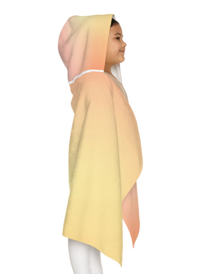 Hot Peach Fade Youth Hooded Towel, 24" x 48"