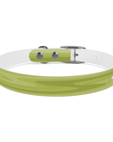 Lemon Wavey Small Dog Collar