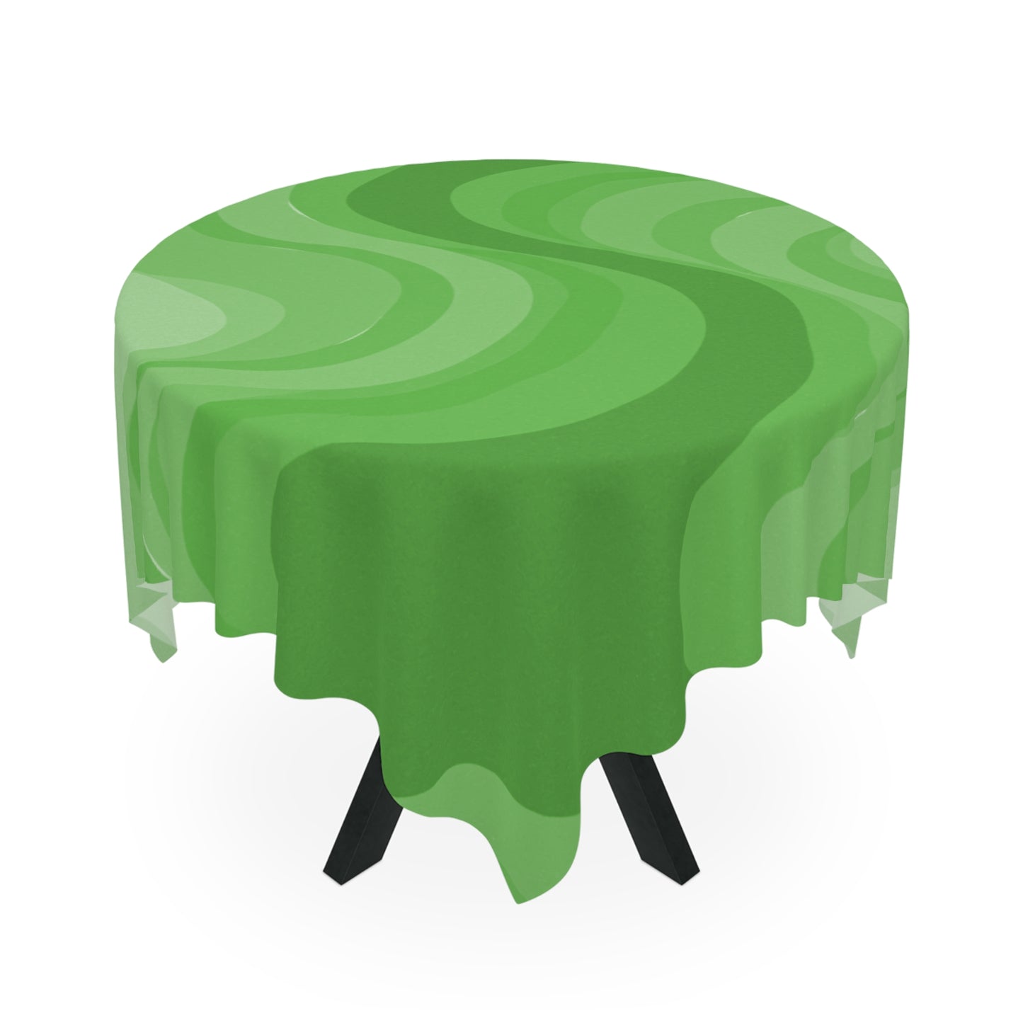 Greenie Meanie Wavey Tablecloth, 55" x 55"