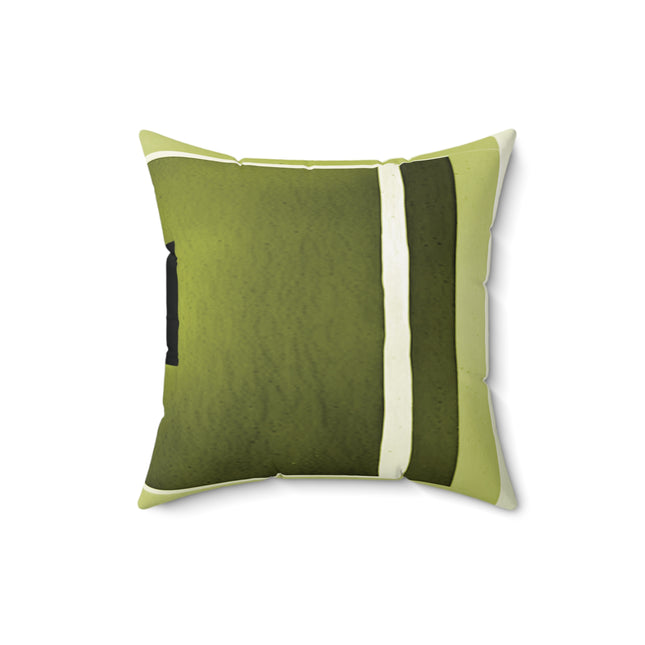 Lemongrass Shadow 16" x 16" Faux Suede Square Pillow