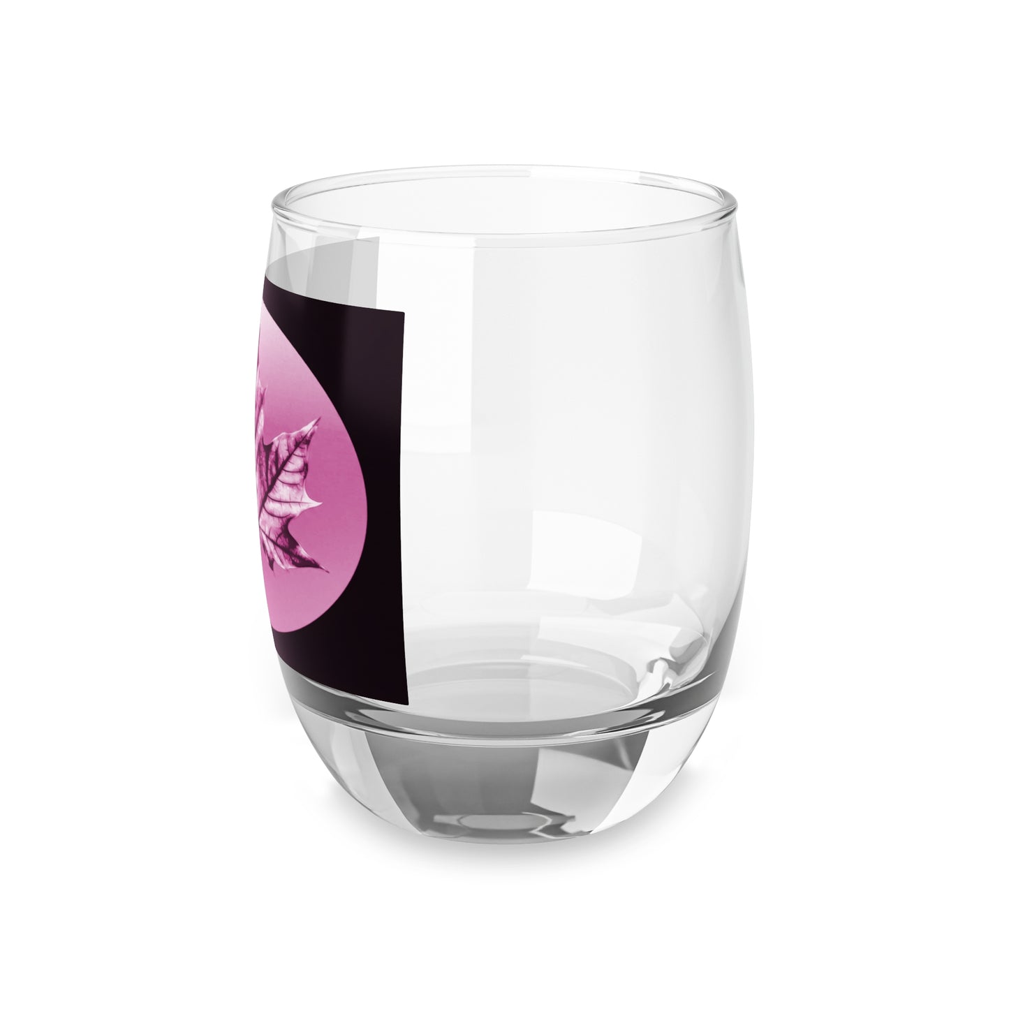 Magenta Maple Leaf Whiskey Glass, 6 oz