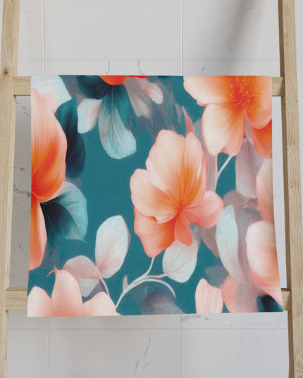 Orange Blossom Floral Bunch Hand Towel, 16" x 28"