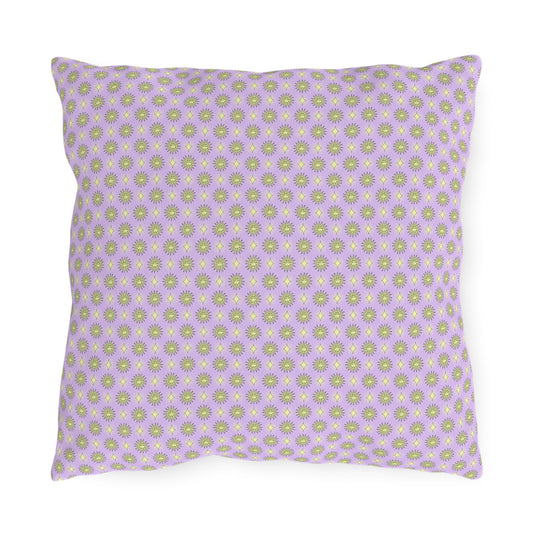 Magenta Star-crossed Bodies 16" x 16" Outdoor Pillow