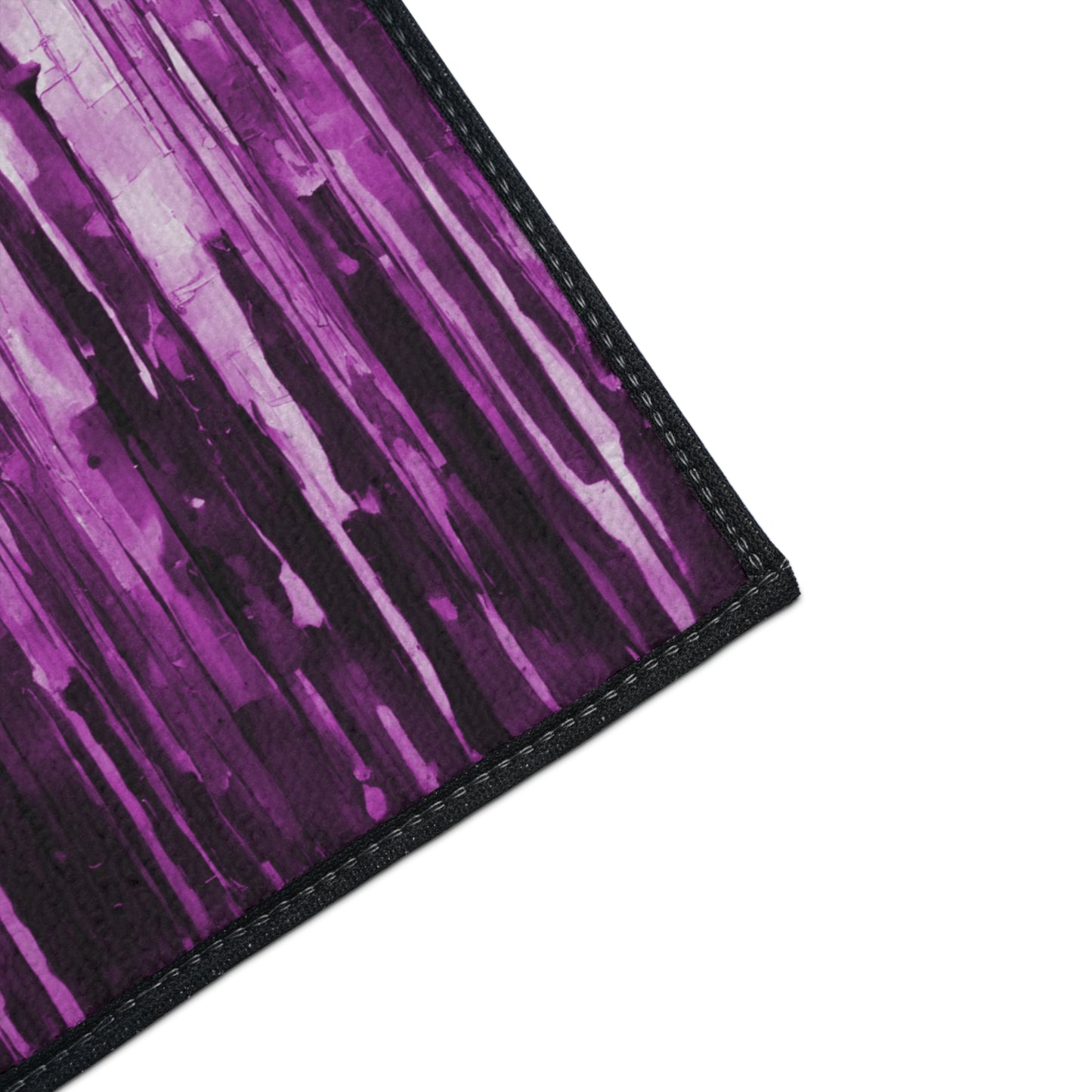 Striped Powder Lavender 24" x 36" Heavy Duty Floor Mat