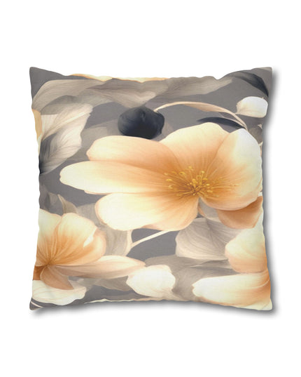 Soft Blossom Floral Bunch Spun Polyester Square Pillowcase, 14" x 14"