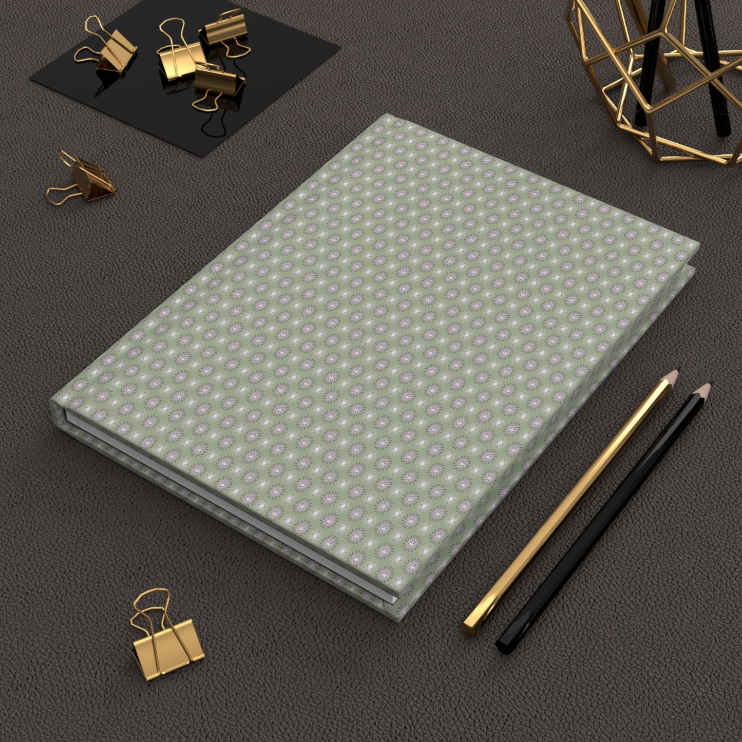 Olive Star-crossed Bodies Hardcover Journal Matte with 150 lined pages, 5.75" x 8"