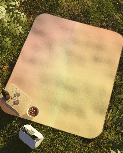 Hot Peach Fade 61" × 51" Picnic Blanket
