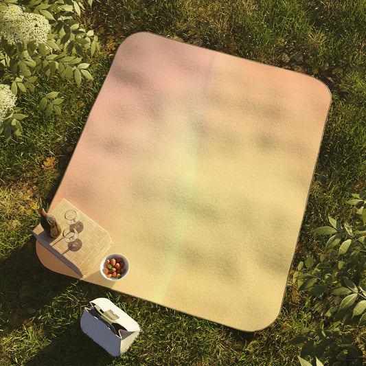 Hot Peach Fade 61" × 51" Picnic Blanket