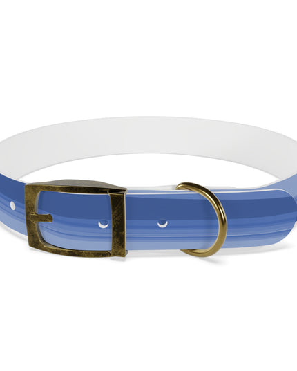 Deep Blue Wavey Large Dog Collar