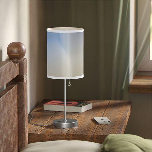 Cobalt Fade Table Lamp on a White or Silver Stand, US|CA plug