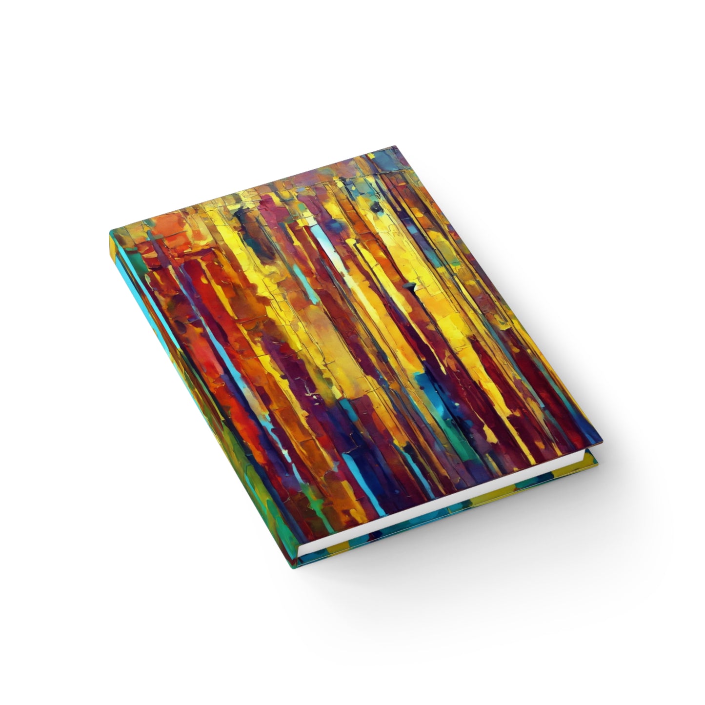Striped Alpha 5" x 7" Journal - 128 Ruled Line pages
