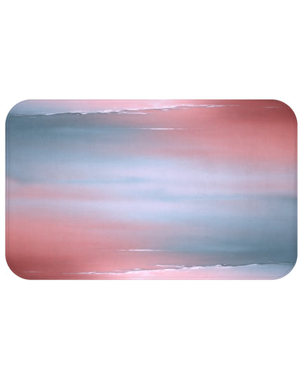 Gray Sea Pink Fog 34" x 21" Bath Mat