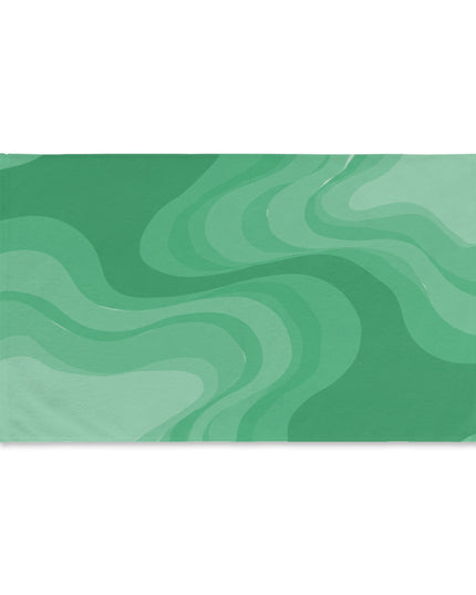 Mint Green Wavey Hand Towel, 16" x 28"