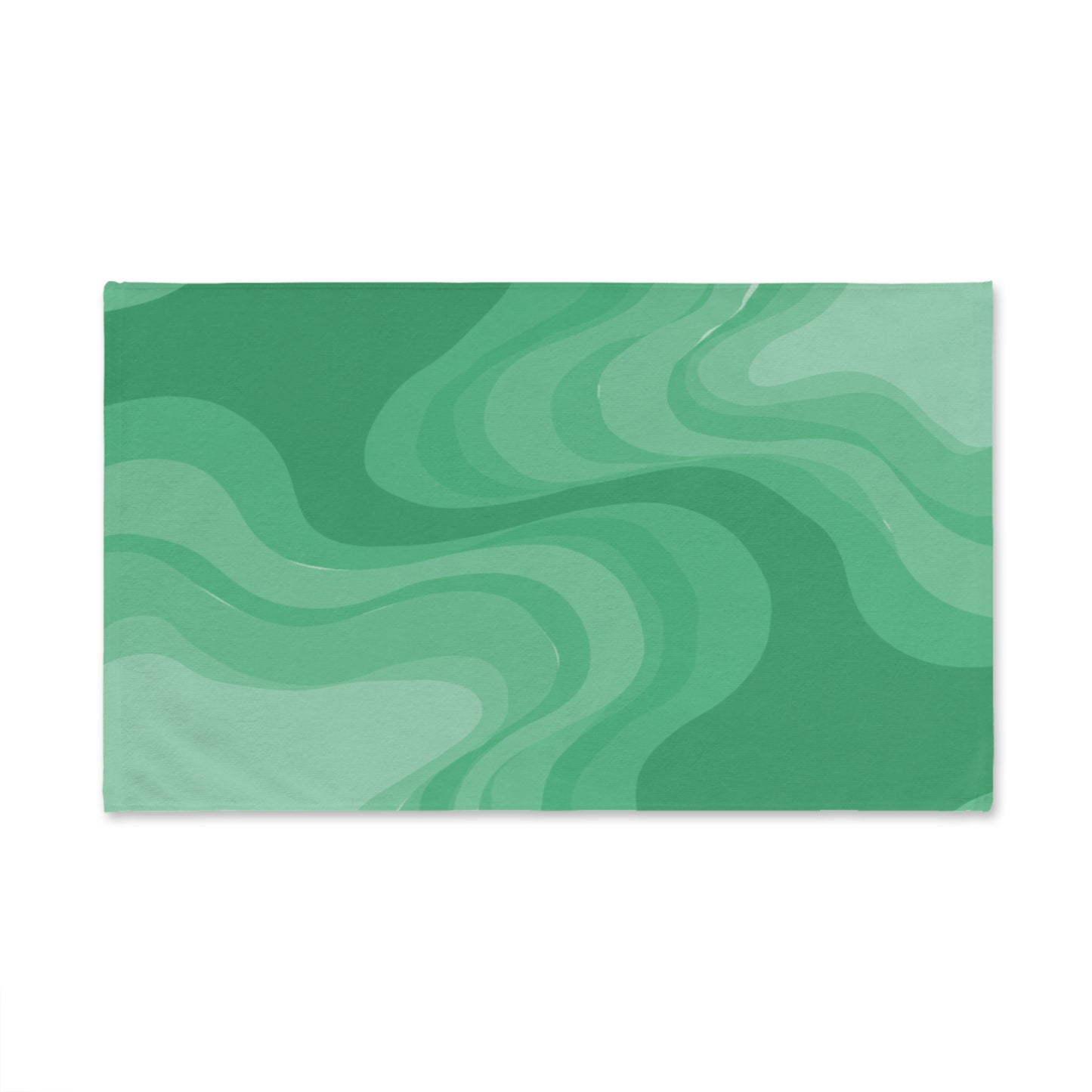 Mint Green Wavey Hand Towel, 16" x 28"