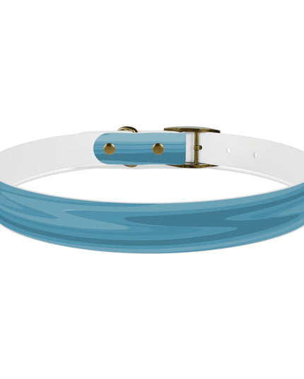 Sky Blue Wavey Extra Large Dog Collar