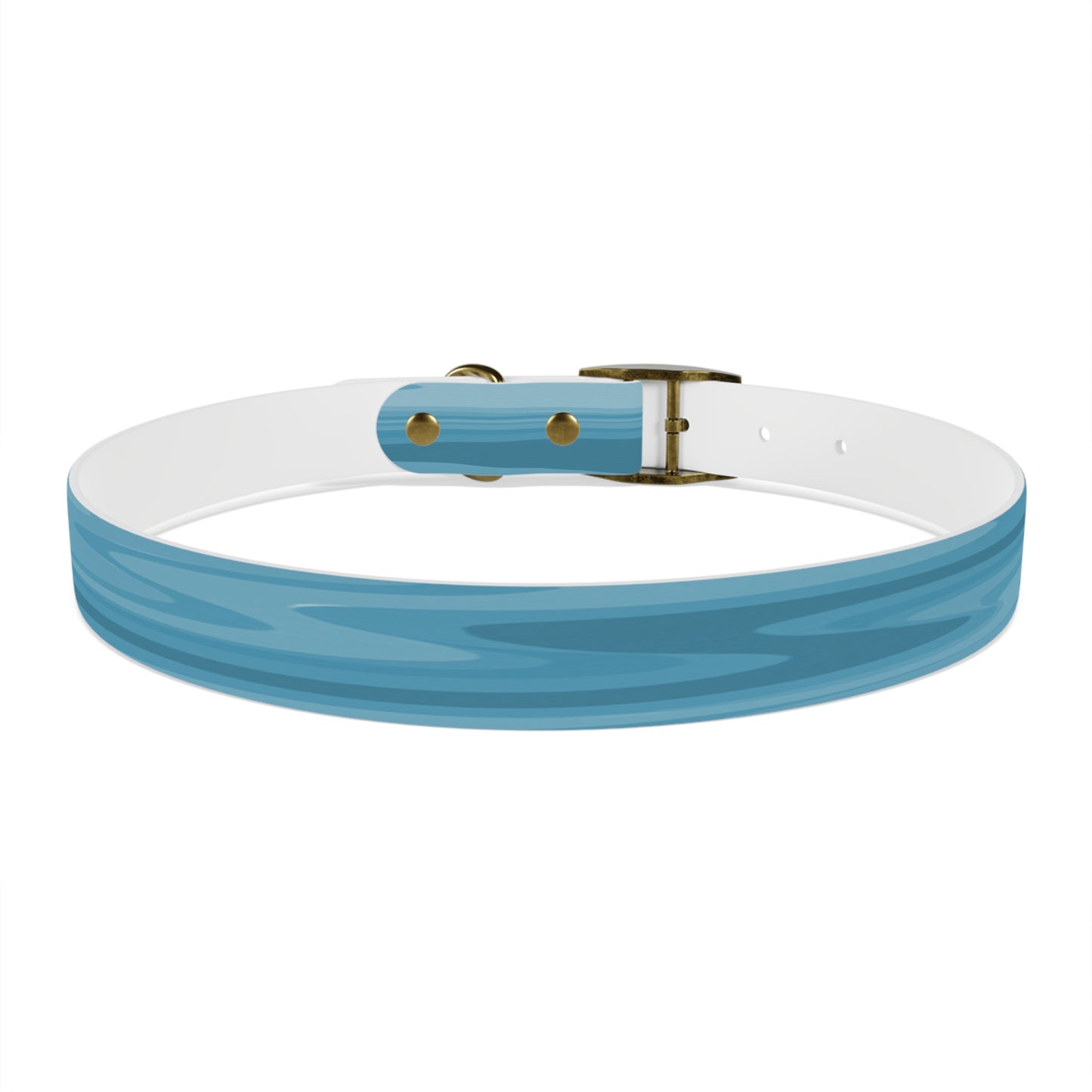 Sky Blue Wavey Extra Large Dog Collar