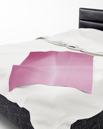 Pink Blush Fade Velveteen Plush Blanket, 30" x 40"