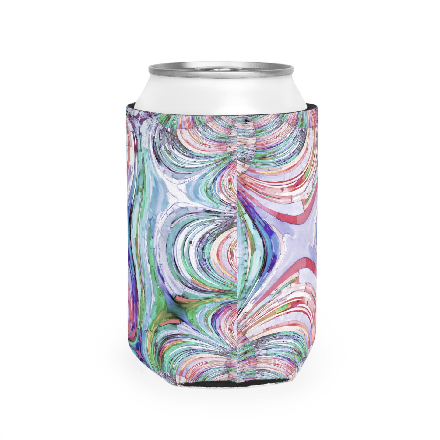 Uzi Spiral Pastels 12 oz Can Cooler Sleeve
