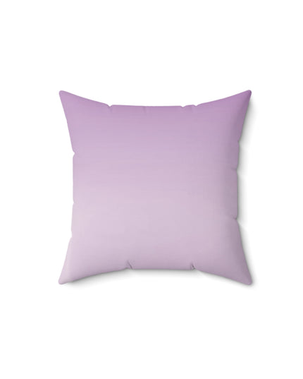 Soft Lavender Fade 14" x 14" Faux Suede Square Pillow